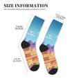 thumbnail image 3 of Pofeuu Pixel Desert Landscape Print Crew Socks, Adult Running Hiking Socks for Youth and Adult, 3 of 7