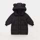 thumbnail image 2 of Gibobby Chaqueta de invierno para niñosNiños pequeños Niñas Abrigos sólidos de invierno Orejas de Prendas de abrigo Longitud media Chaquetas cálidas Abri(Negro, 2-3 Años), 2 of 3