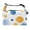 Orange And Blue In Bubble, variant on Buckle Handle Insulated Picnic Lunch Bag With Adjustable Strap 7L Capacity Yellow Gingham Pattern