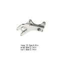thumbnail image 2 of Xingzhi Mountain Tire Disc Frame Mount Aluminum Alloy Upgrade Replacement Brake Conversion Adaptor Cycling Accessory Silver, 2 of 5