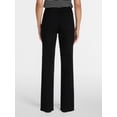 thumbnail image 4 of Time and Tru Women's and Women’s Plus High Rise Straight Leg Jeans with Raw Hem, 27.5” Inseam, Sizes 0-22, 4 of 6