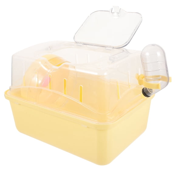 LEORX 1Set Portable Hamster Carrying Cage for Small Pets Including Hamster and Mice 11x6.68x6.48in