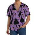 thumbnail image 3 of Sigee Funny Goose Print Men's Shirts Casual Button Down Short Sleeve Summer Beach Shirt Hawaiian Vacation Shirts Tee Shirt-3X-Large, 3 of 7
