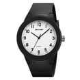 thumbnail image 2 of Reloj de pulsera de cuarzo analógico con movimiento silencioso, impermeable, estilo deportivo casual, unisex para estudiantes, chicos y chicas adolescentes., 2 of 9