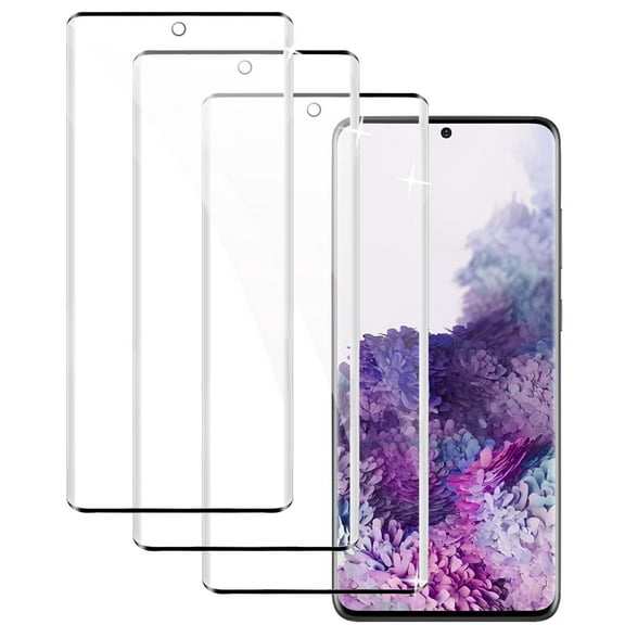 ZYQEEE HD Screen Protector Compatible for Samsung Galaxy S20 Plus 6.7", Anti-Scratch Tempered Glass Film, Bubble-Free, Easy Install, 3 Pack