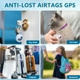 thumbnail image 5 of Blibly 4 Pack Airtag Keychains Waterproof Air Tag Holder Dustproof Apple Air Tag Case for Dog Cat Bags Kids Luggage 4 Colors, 5 of 7