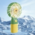 thumbnail image 2 of Qocolhg Mini Portable Fan, Small and Powerful, Cute Design High Speed Personal Handheld Fan, Lightweight USB Rechargeable Fan for Makeup Stylish Girl Women Travel Indoor Outdoor, Green, Clearance, 2 of 6
