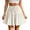 A-Beige290, variant on SONXAHE Womens Tiered Short Skirt Drawstring Waist A‑Line Skirt Casual Daily Wear Bottoms