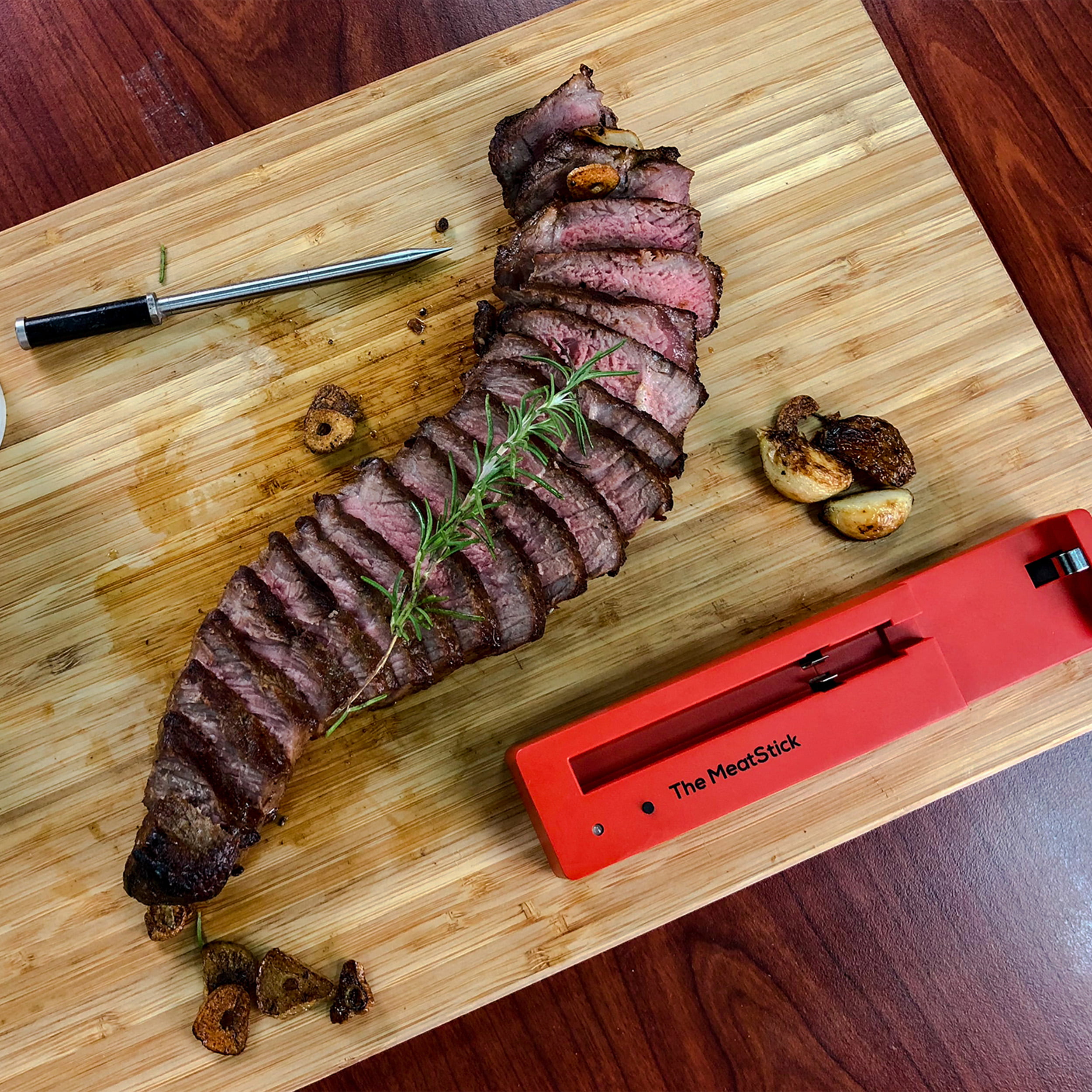 MeatStick Set | Wireless Meat Thermometer Real-time Monitoring for Oven, Stove Top, Deep Frying, Sous Vide, Rotisserie, Kamado