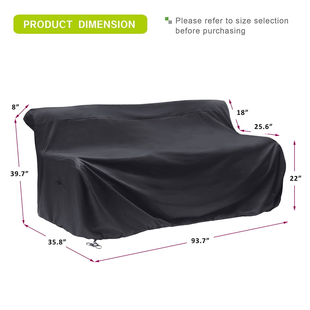 Kadyn Outdoor Furniture Sets Cover, Patio Conversation Sofa Cover for Outdoor, Waterproof Furniture Sets Cover, Black Kadyn Outdoor Furniture Sets Cover, Patio Conversation Sofa Cover for Outdoor, Waterproof Furniture Sets Cover, Black