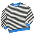 thumbnail image 2 of Hoodless Sweatshirt Girls Kids Girls Pullover Striped Color Block Crew Neck Long Sleeve Shirt Casual Loose Sweatshirt Classic Sweater Tops 1-Dark Blue, 11-12 Years, 2 of 7