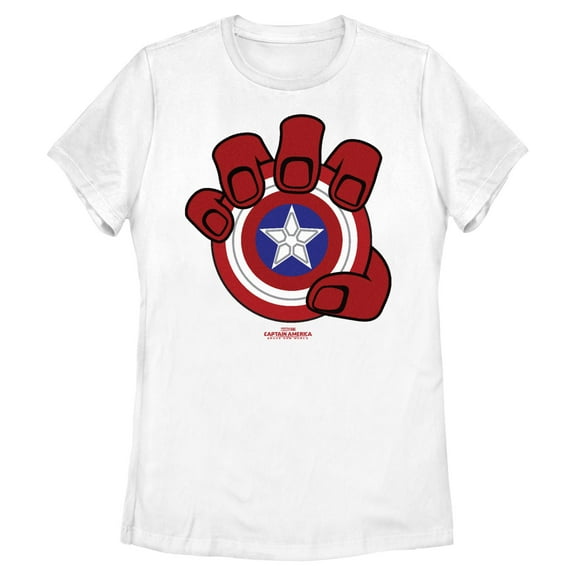 Women's Captain America: Brave New World Red Hulk Hand Shield Graphic T-Shirt