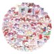 thumbnail image 4 of Sanrio-pegatinas de papel de grafiti de dibujos animados para chica, calcomanías Kawaii de Anime, melodía, Kuromi, taza de agua, cuaderno, Maleta, regalo, 60 piezas, 4 of 4