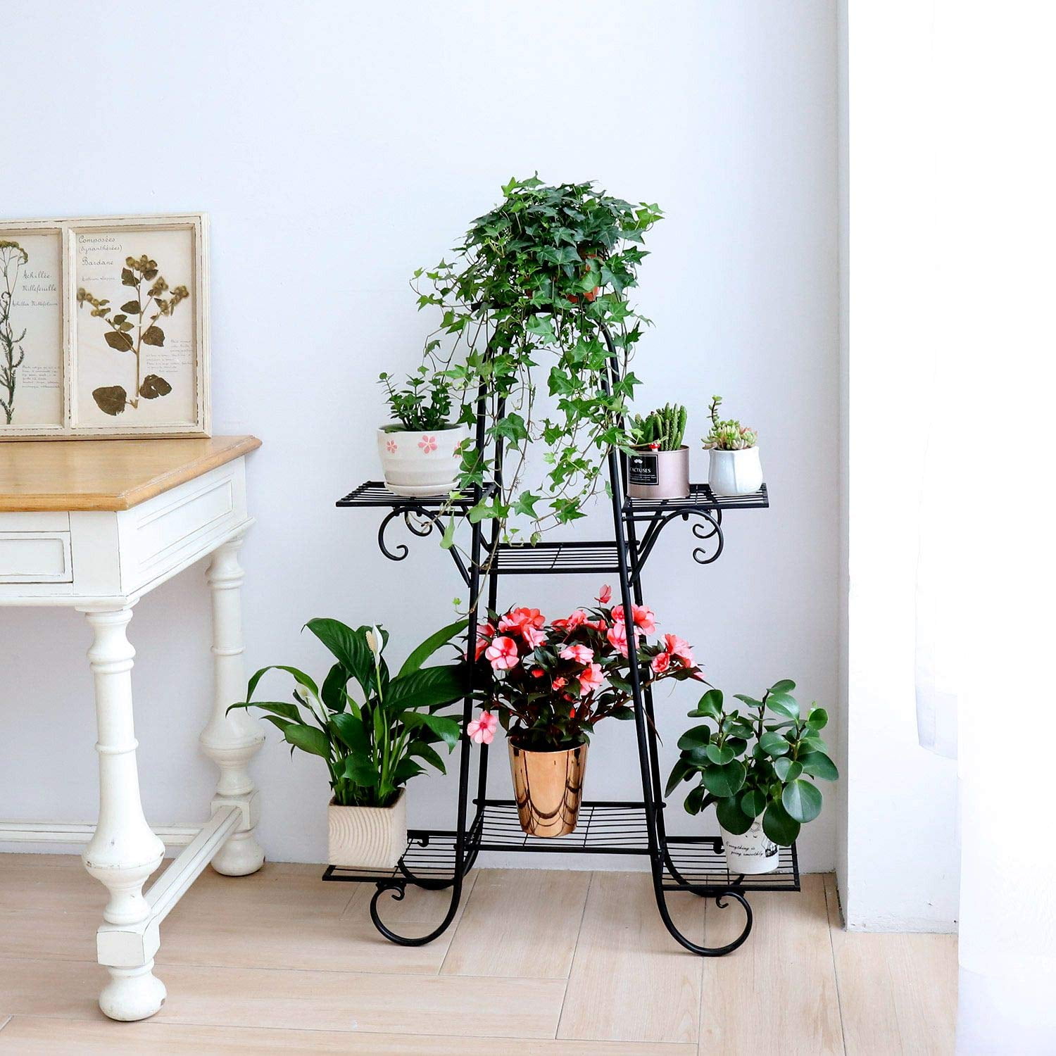 7 Tier Plant Stand Rack Multiple Flower Pot Holder Shelf Indoor Outdoor Planter Display Shelving