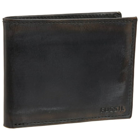 Fossil - Fossil Men&#39;s Carson Black Leather Traveler Bifold Billfold Card Wallet - NEW - 0