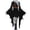 Orange, variant on Vintage Flared Sleeve Gothic Cosplay Performance Ball Gown Dress Black L