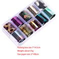 thumbnail image 3 of ziyahi 1 Box Starry Sky Nail Foil Sticker Candy Color Nail Shimmer Transfer Sticker Manicure Decorations Holographic Nail Paper Decals, 3 of 8