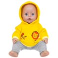 thumbnail image 3 of 2 Pcs Baby Doll Clothes Set for 14-18 Inch Babydolls, Baby Doll Outfits Accessories, Cute Animal Pattern Baby Dolls Outfits Accessories fit Newborn Babydoll Girls Boys Matching Clothing, 3 of 6