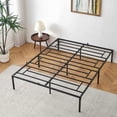 thumbnail image 1 of Sturdy queen iron marco de cama: heavy-duty steel slat mattress foundation, no necesita colchón base, fácil montaje, noise-free design, 1 of 7