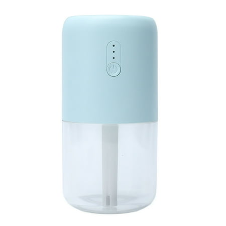 

280ml Single Spray Humidifier Small Mist Quiet Operation with Warm Atmosphere Light for Car Home Office DesktopBlue