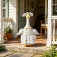 thumbnail image 6 of HWRETIE Outdoor Yard Decoration Winter Outfit for 23 Inch Porch Cement Statues Cute Gooses Dress Costumes, 6 of 7