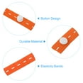 thumbnail image 4 of Unique Bargains Clothes Storage Elastic Band with Buttonhole, 20Pcs Clothing Storage Strap, Clothes Organization System for Drawer Blanket Storage Band, Orange, 4 of 5