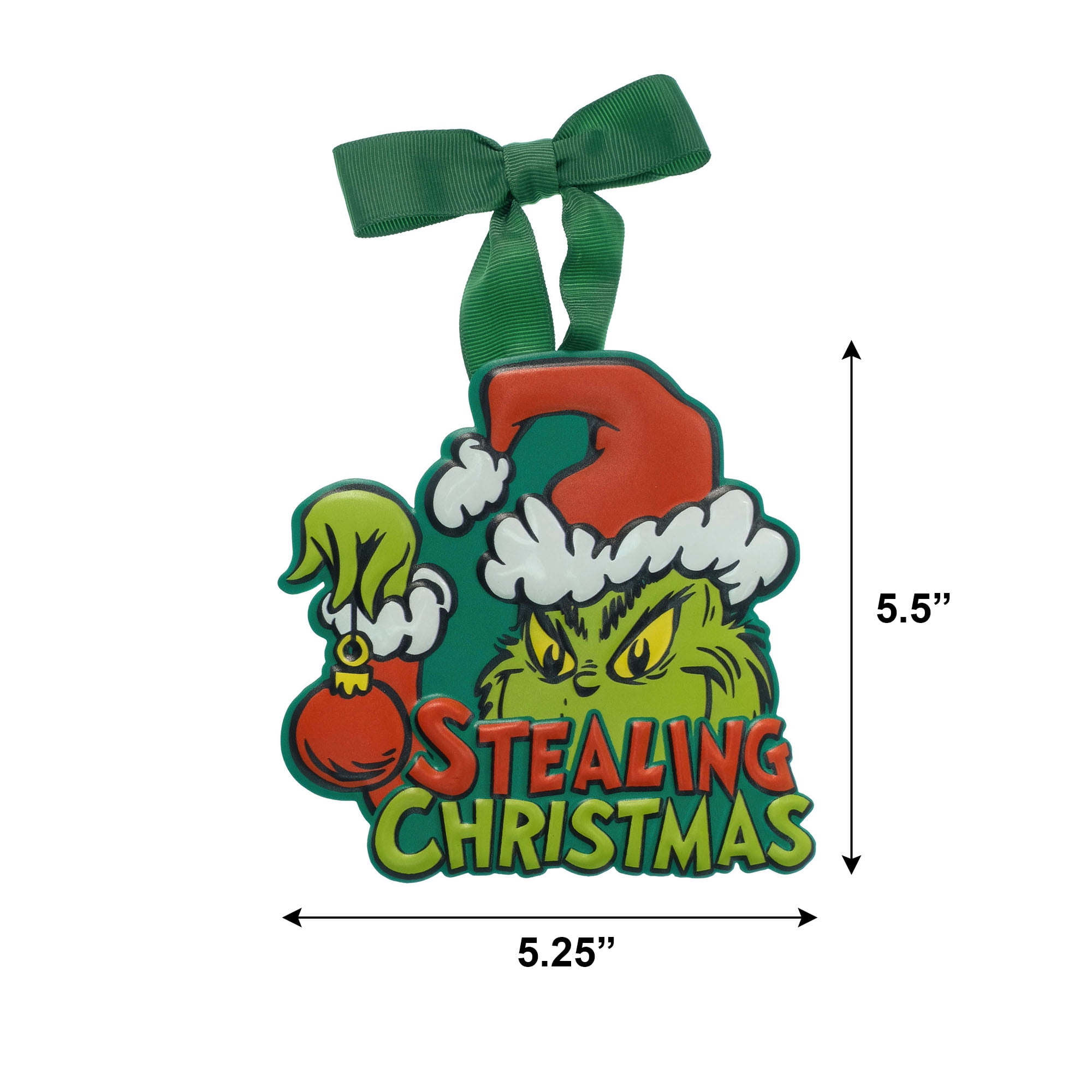 The Grinch “Stealing Christmas” Mini Metal Hanging Sign, 1 Piece
