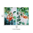 thumbnail image 3 of 32 x 48 Set of 2 Framed Wall Art, Botanical Flamingo Print, Green, White, 3 of 6