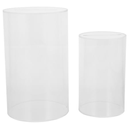 NIAIZEK Set of Acrylic Banks Transparent Money Saving Boxes for Home and Office Storage