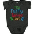 thumbnail image 3 of Inktastic My Nanny Loves Me Grandson Boys or Girls Baby Bodysuit, 3 of 5