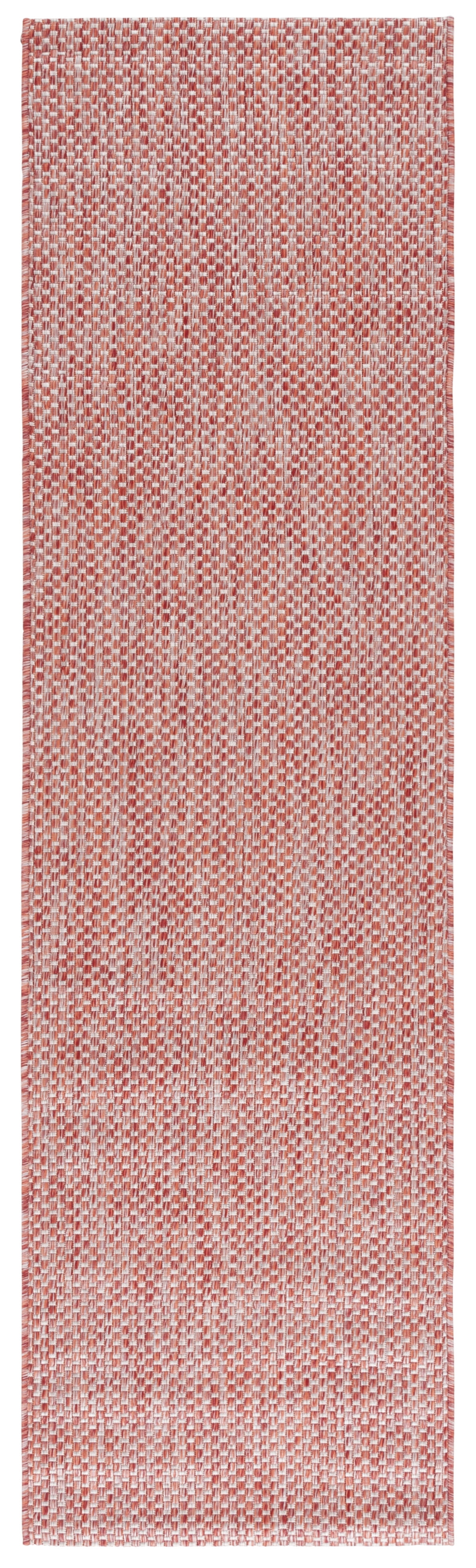 Safavieh Courtyard Finnian Solid Indoor/Outdoor Runner Rug, Red/Beige, 2'3" x 14'
