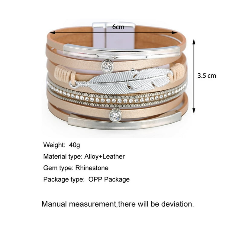Leather bracelet shop clasp types