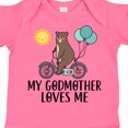 thumbnail image 4 of Inktastic My Godmother Loves Me Bear Boys or Girls Baby Bodysuit, 4 of 5