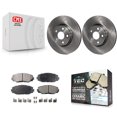 thumbnail image 1 of Transit Auto Front Disc Brake Rotors and Ceramic Pads Kit for Car Toyota Corolla Matrix Pontiac Vibe Scion xD K8T-100557, 1 of 11