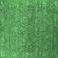 thumbnail image 1 of Ahgly Company Indoor Square Oriental Emerald Green Industrial Area Rugs, 5' Square, 1 of 4