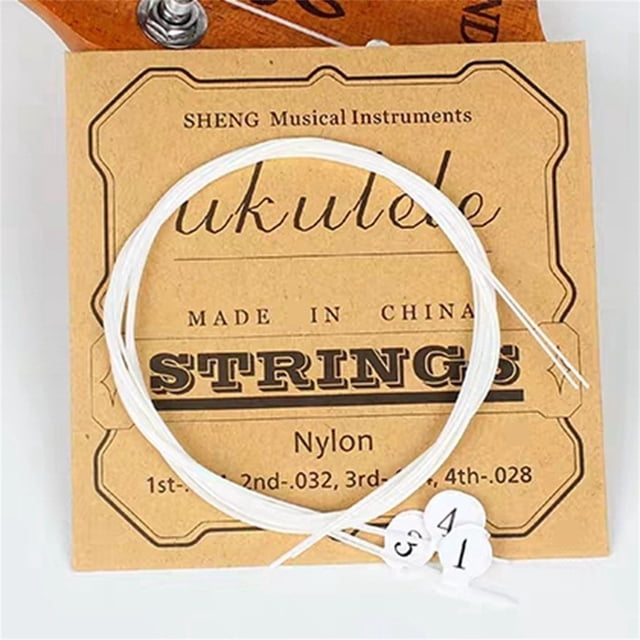 Mosiee 4Pcs/Set Nylon /Strings Ukulele String For 21/23/26 Inch Ukulele /Guitar Musical Instruments/ Gear String Accessories