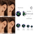 thumbnail image 4 of Limerencia Hypoallergenic Titanium Jewelry Flat Back Cartilage Earrings, Cubic Zirconia Studs, Pack of 4 Pairs, 4 of 9