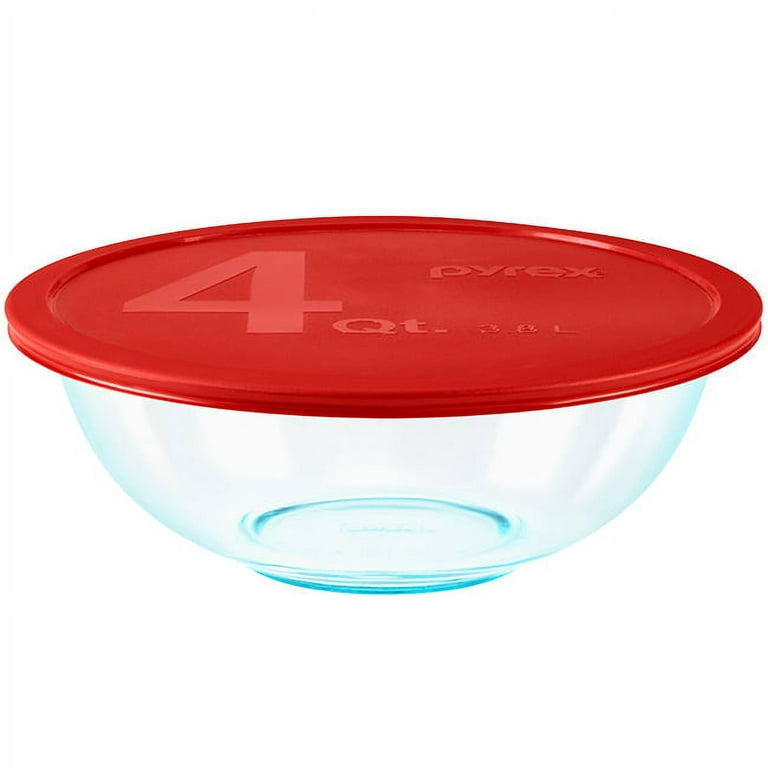 Pyrex Glass Mixing Bowl with Lids, 8 piece