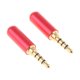 thumbnail image 3 of 2 Paquetes de Conector de 3,5 Mm a Conector de sonido RCA Plateado rojo, 3 of 4