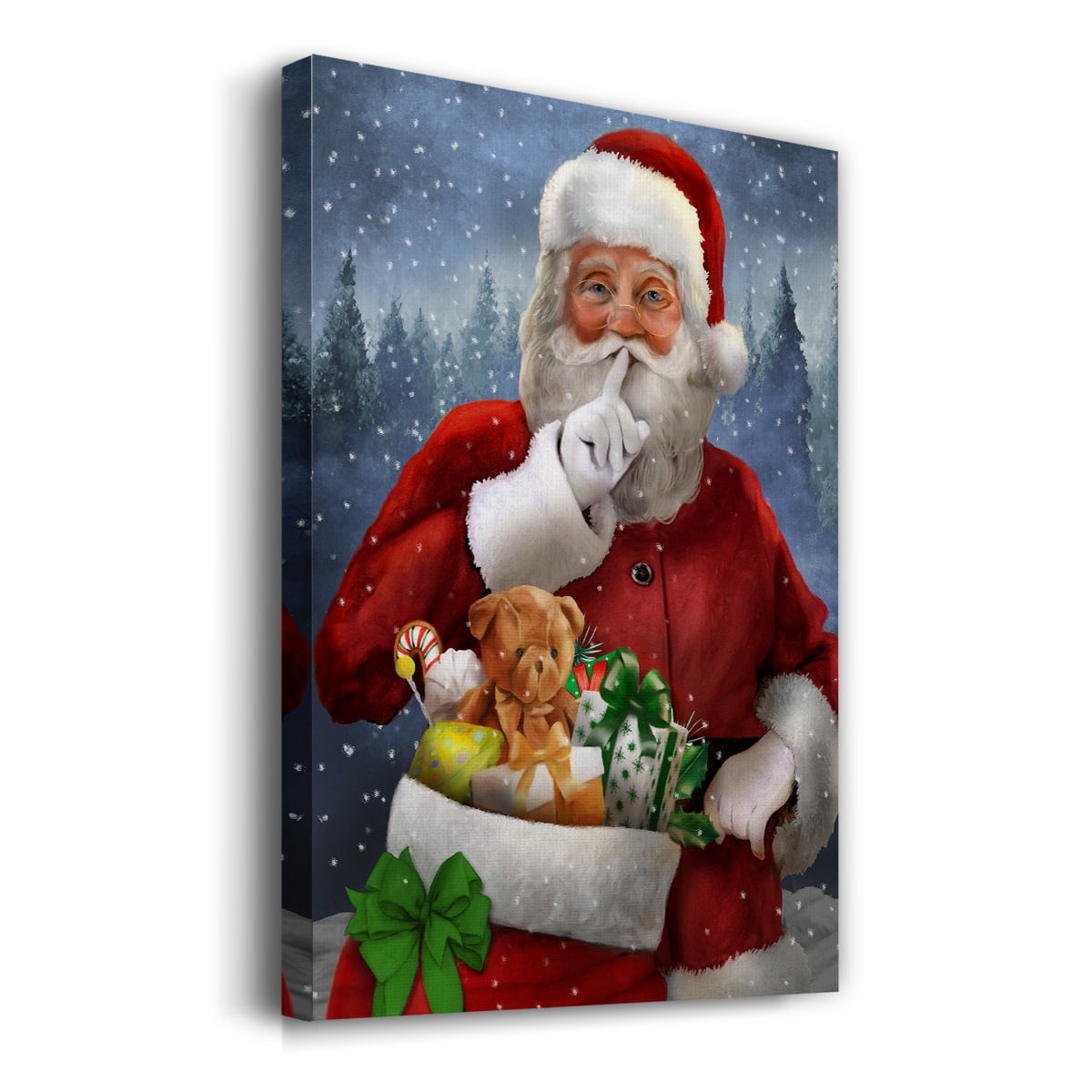 Quiet Santa- Gallery Wrapped Canvas