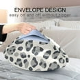 thumbnail image 4 of Yayeee Pillowcase Standard Size Set of 2 Satin Wrinkle Resistant Envelope Pillow Case, Gray Leopard Pattern, 4 of 8