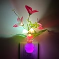 thumbnail image 2 of Luz nocturna enchufable con sensor de luz automático, luz nocturna LED RGB con forma de seta, lámpara de flores con base de pared, luz nocturna de energía de 1W para guardería, 2 of 5