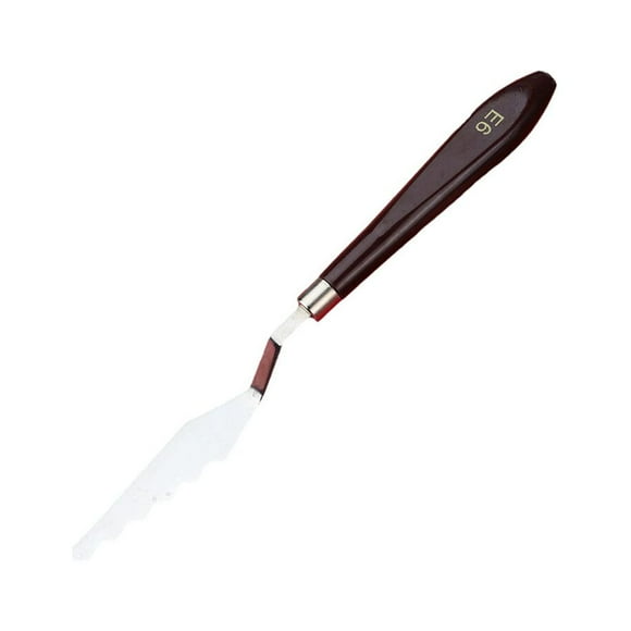 Maoww Oil Painting Scraper Stainless Steel Mixing Handle Acrylic Paint Tool Irregular-shape Serration Palette Scrapers E6