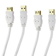 2x Belkin (HA154ZM/A) Extension Data Cables for USB Devices - White