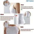thumbnail image 5 of Aptoco 2 Pcs Compression Shirts for Men Gynecomastia Tank Tops Body Shaper Vest for Workout Male Slimming Base Layer Belly Control Undershirt, Size XL, Valentines Day Gifts, 5 of 8