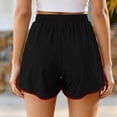 thumbnail image 4 of LEKWK Running Shorts for Women High Waisted Casual Athletic Shorts with Pockets Drawstring Relaxed Fit Workout Bottoms Summer Sporty Gym Outfits, 4 of 8