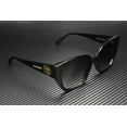 thumbnail image 3 of ALEXANDER MCQUEEN AM0284S 002 Cat Eye Black Shiny Grey 58 mm Women's Sunglasses, 3 of 5