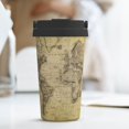 thumbnail image 6 of Logiee Vintage World Map Print Stainless Steel Coffee Tumbler, Travel Coffee Mug, Insulated Coffee Mug with Lid, Spill Proof Coffee Cup, Portable Thermal Mug, 6 of 8