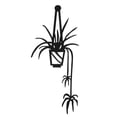 thumbnail image 2 of Black Iron Metal Wall Art for Decoration Elegant Flower Design Adds Style to Any Room 12.5 x 9.5 Inches, 2 of 2