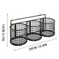 Cable Racks Boiler Wall-Mounted Kitchen Storage Basket, No-Drill Wire Rack Organizer for ...